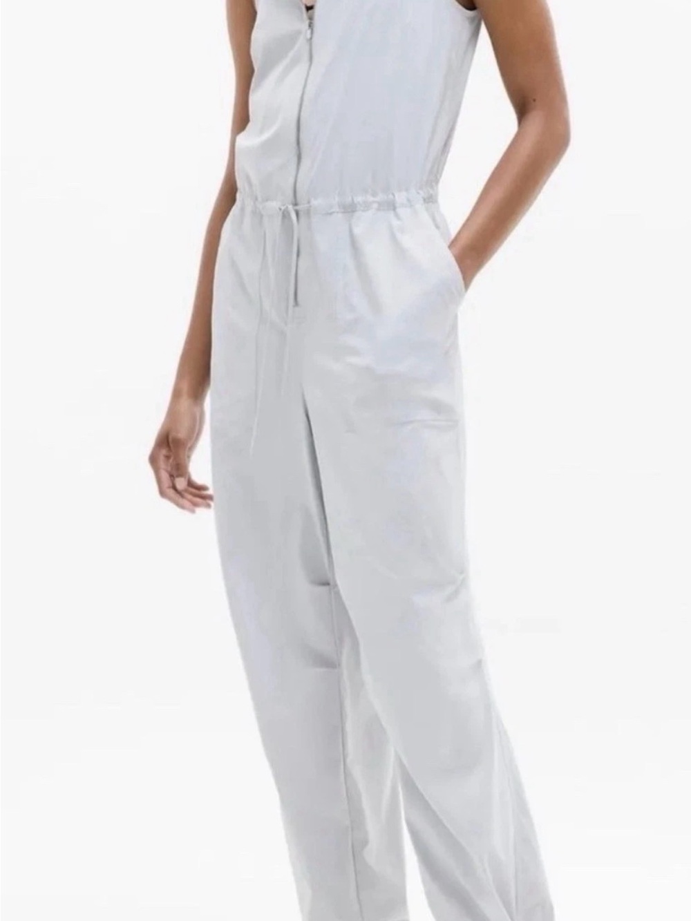 Athleta Light Gray Women’s Flex Jump suit. - Picture 3 of 16